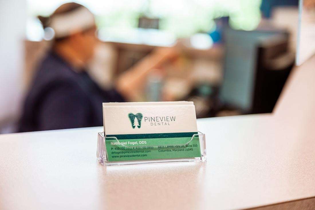 Reception Desk of Pineview Dental in Columbia, MD