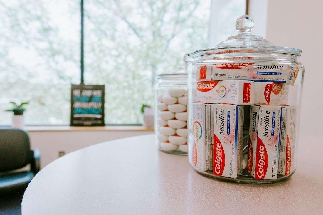 Toothpaste Display of Pineview Dental in Columbia, MD